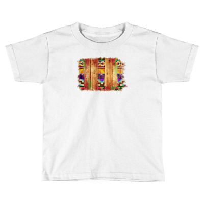 Rustic Wood Aztec Toddler T-shirt Designed By Apollo