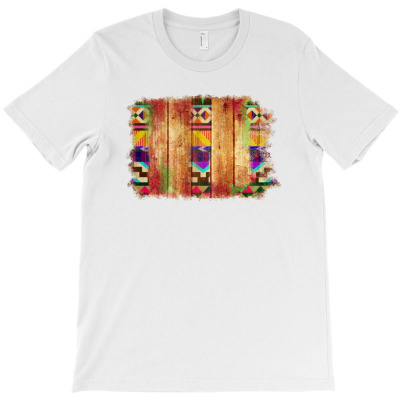 Rustic Wood Aztec T-shirt Designed By Apollo