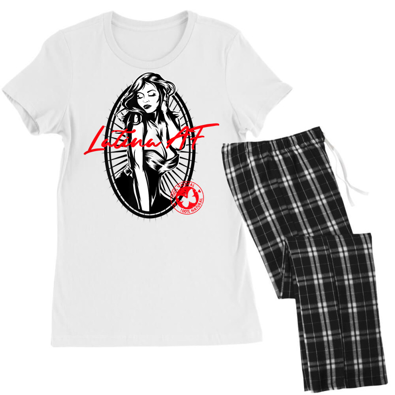 Womens Latina Af Girl T Shirt Women's Pajamas Set by SchonbergerKamile | Artistshot