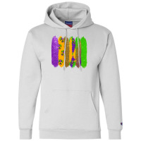 Mardi Gras Brushstrokes Champion Hoodie | Artistshot