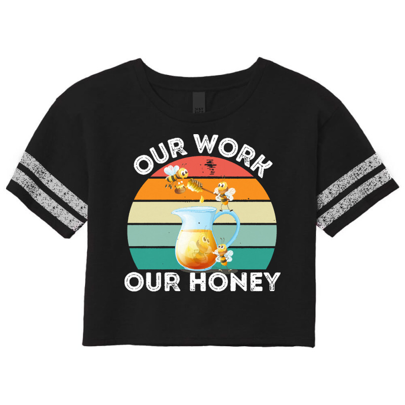 Bee Vegan T  Shirt Our Work Our Honey Bee Vegan Plantbased Funny Novel Scorecard Crop Tee by tweedchase | Artistshot