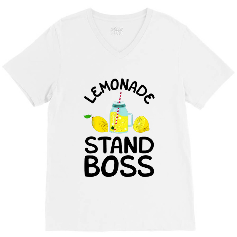 Lemonade Stand Boss Lemon Juice Gift V-Neck Tee by Gudexz | Artistshot