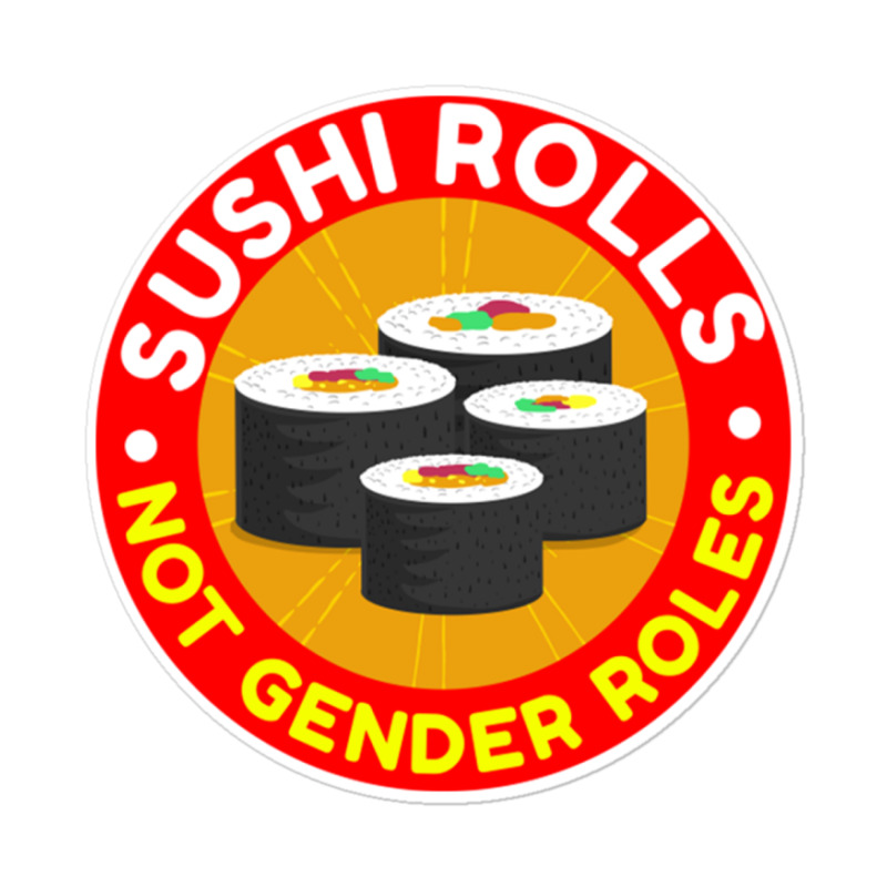 Vedligeholdelse bold Urter Custom Sushi Rolls Not Gender Roles For Feminist Sticker By Afa Designs -  Artistshot