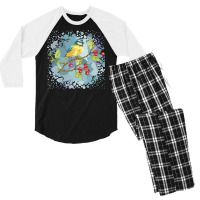 Birds Illustration T  Shirtbird T  Shirt (36) Men's 3/4 Sleeve Pajama Set | Artistshot