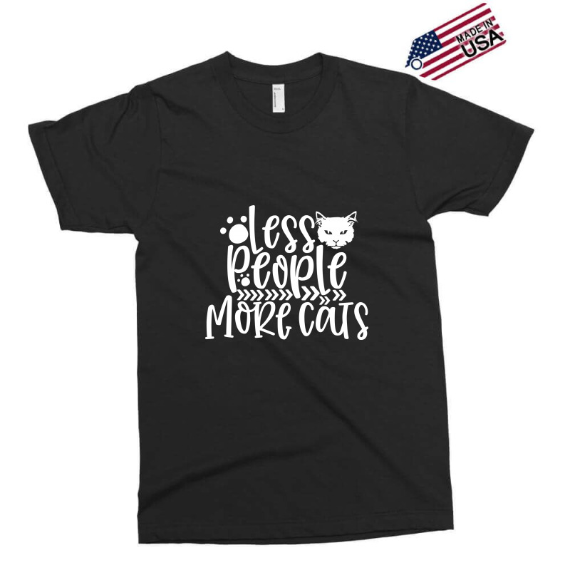 Less People More Cats White Exclusive T-shirt by Kahvel | Artistshot