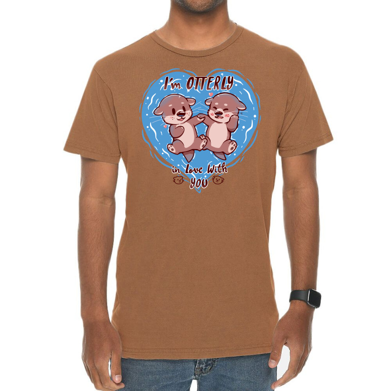 Otterly In Love Vintage T-shirt | Artistshot