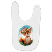 Baby Floral Fox Baby Bibs | Artistshot