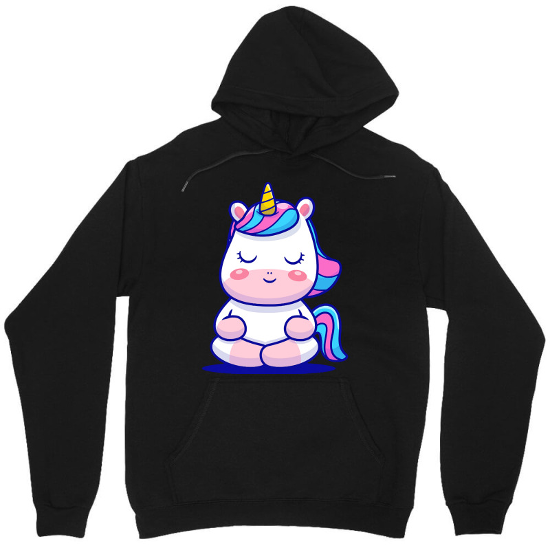 Meditation T  Shirt Cute Unicorn Meditation T  Shirt Unisex Hoodie by cabotageevolve | Artistshot