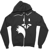 Fox Lines Zipper Hoodie | Artistshot