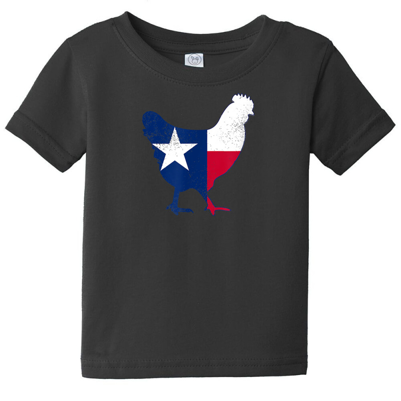 Fowl Threads  Texas Flag Chicken  Vintage Style Tee Baby Tee by MoczoTenleigh | Artistshot