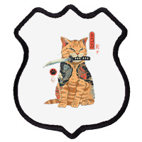 Cat Samurai Shirt Japanese Samurai Ninja Cat Kawaii Tattoo T Shirt Shield Patch | Artistshot