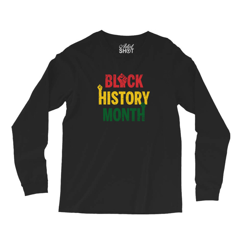 Black History Month Long Sleeve Shirts by autlu2024 | Artistshot