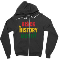 Black History Month Zipper Hoodie | Artistshot