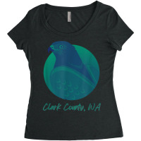 Clark County Wa Osprey Sea Green Raptor Ocean Bird T Shirt Women's Triblend Scoop T-shirt | Artistshot