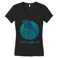 Clark County Wa Osprey Sea Green Raptor Ocean Bird T Shirt Women's V-neck T-shirt | Artistshot