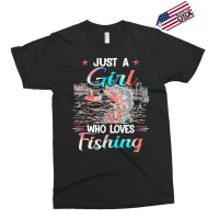 Fishing T  Shirt A Girl Loves Fishing T  Shirt Exclusive T-shirt | Artistshot