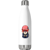 Cool Samurai Cat Funny Japanese Ninja Cat Manga T Shirt Stainless Steel Water Bottle | Artistshot