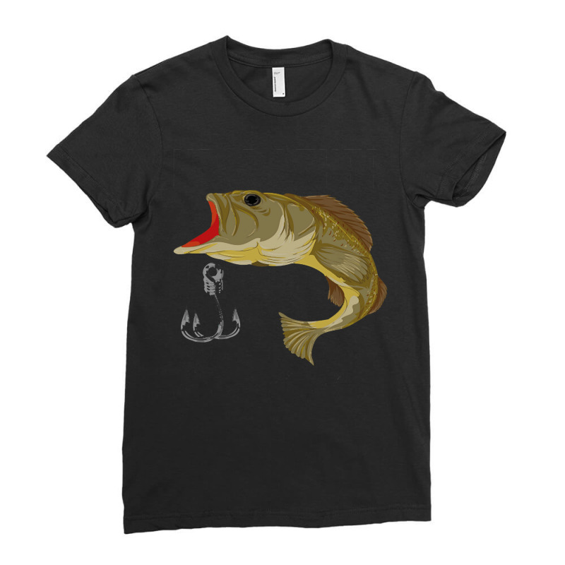 Fishing T  Shirt Angling Fish Funny Fisherman Angle Fishing T  Shirt Ladies Fitted T-Shirt by possessseagull | Artistshot