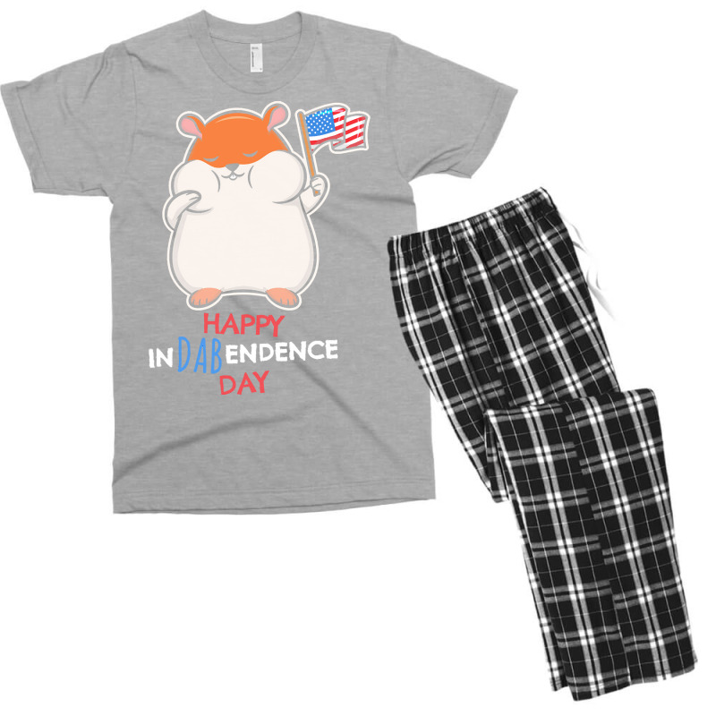 Independence Day T  Shirt Funny Dabbing Hamster 4th July Independence Men's T-shirt Pajama Set by sylvialebsack145 | Artistshot