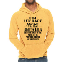 Being A Literary Agent Is Like Riding A Bike Vintage Hoodie | Artistshot