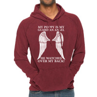 My Poppy Is My Guardian Angel Vintage Hoodie | Artistshot