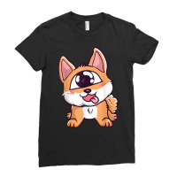 Cute Cyclops Dog Creepy Mutant Monster Round Eye Weird T Shirt Ladies Fitted T-shirt | Artistshot