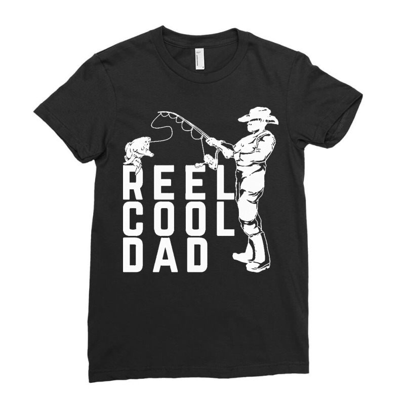 Fishing T  Shirt Cool Dad Fisher Angle Fish Fisherman Funny Fishing T Ladies Fitted T-Shirt by possessseagull | Artistshot