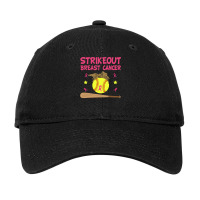 Breast Cancer Strike Out Breast Cancer Awareness Softball Fighters 217 Adjustable Cap | Artistshot