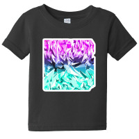 Modern Black And White Flowers And Polka Dots 21253499 Baby Tee | Artistshot