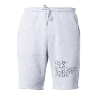 Cause I'ts Bitter Sweet Symphony This Life Black Style Fleece Short | Artistshot