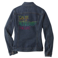 Cause I'ts Bitter Sweet Symphony This Life Ladies Denim Jacket | Artistshot