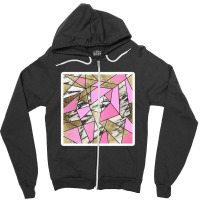 Modern Hand Drawn Black White Geometric Shapes 21264507 Zipper Hoodie | Artistshot