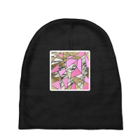 Modern Hand Drawn Black White Geometric Shapes 21264507 Baby Beanies | Artistshot