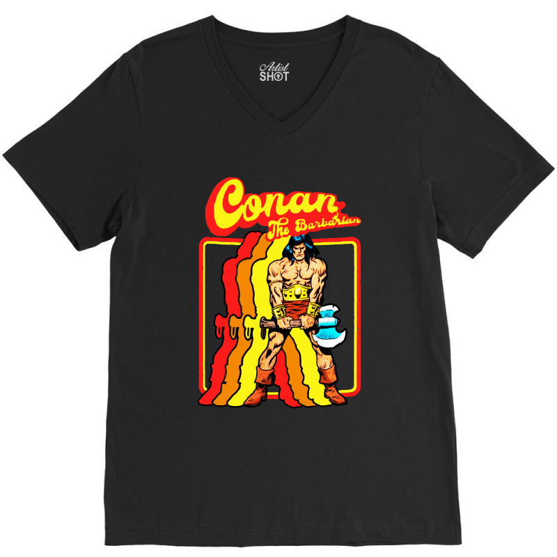 Conan The Barbarian V-Neck Tee by Woko Art | Artistshot