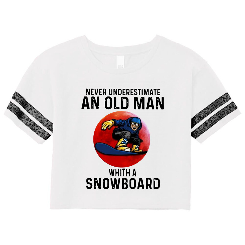 Snowboard Man Scorecard Crop Tee by WuzzTees | Artistshot