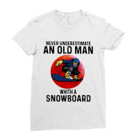 Snowboard Man Ladies Fitted T-shirt | Artistshot