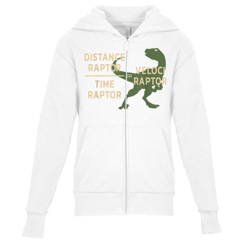 Equations Of Motion Science Veloci Raptor Physics Funny T Shirt Youth Zipper Hoodie by sosieclaton | Artistshot