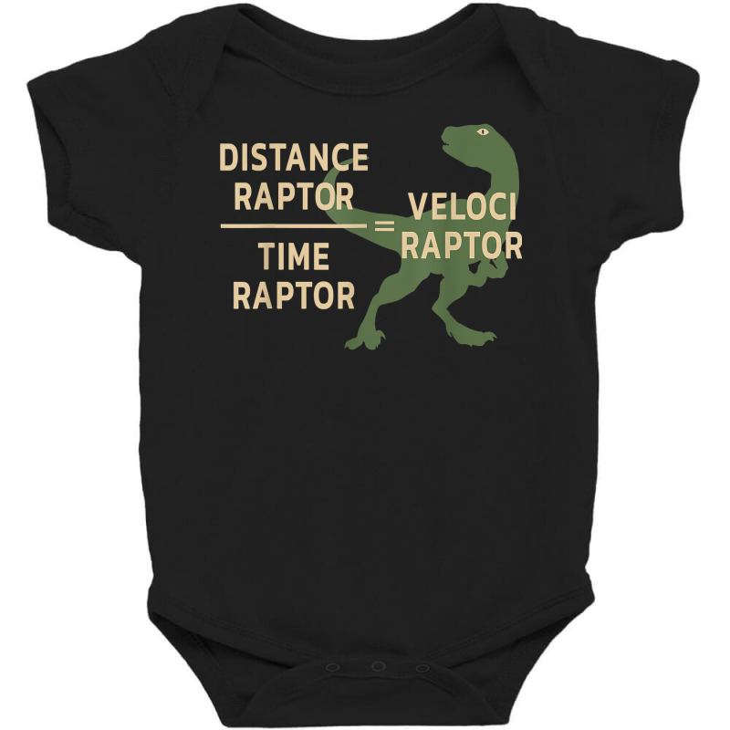 Equations Of Motion Science Veloci Raptor Physics Funny T Shirt Baby Bodysuit by sosieclaton | Artistshot