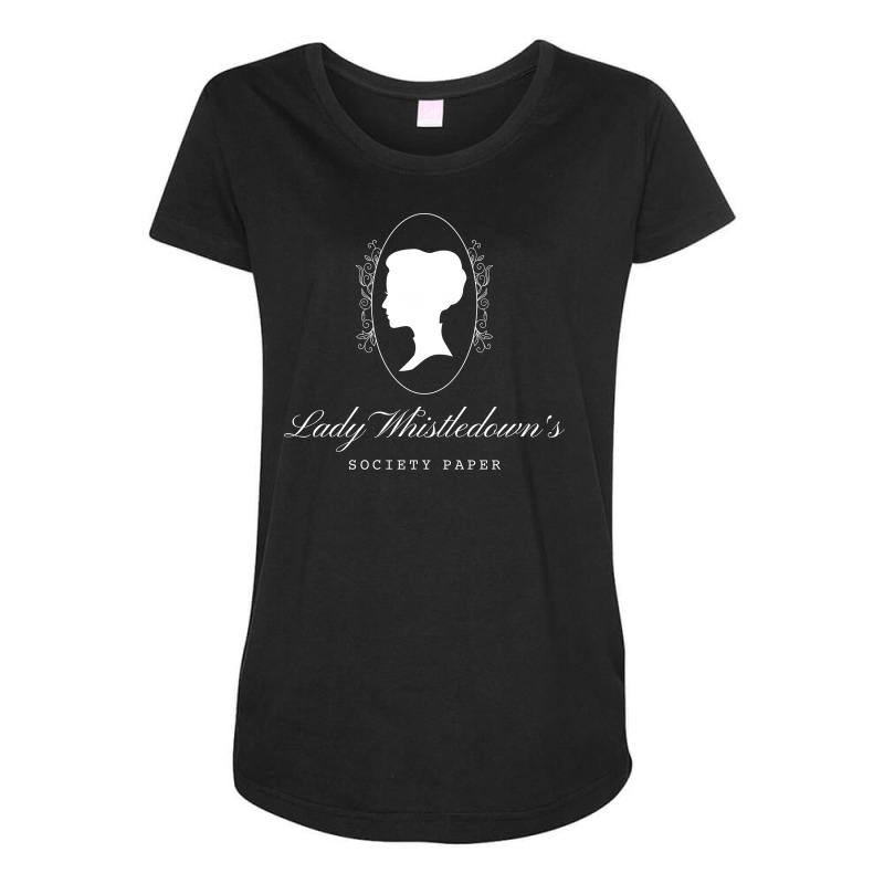 Lady Whisledown Society Paper Maternity Scoop Neck T-shirt by Parody Quote Design | Artistshot