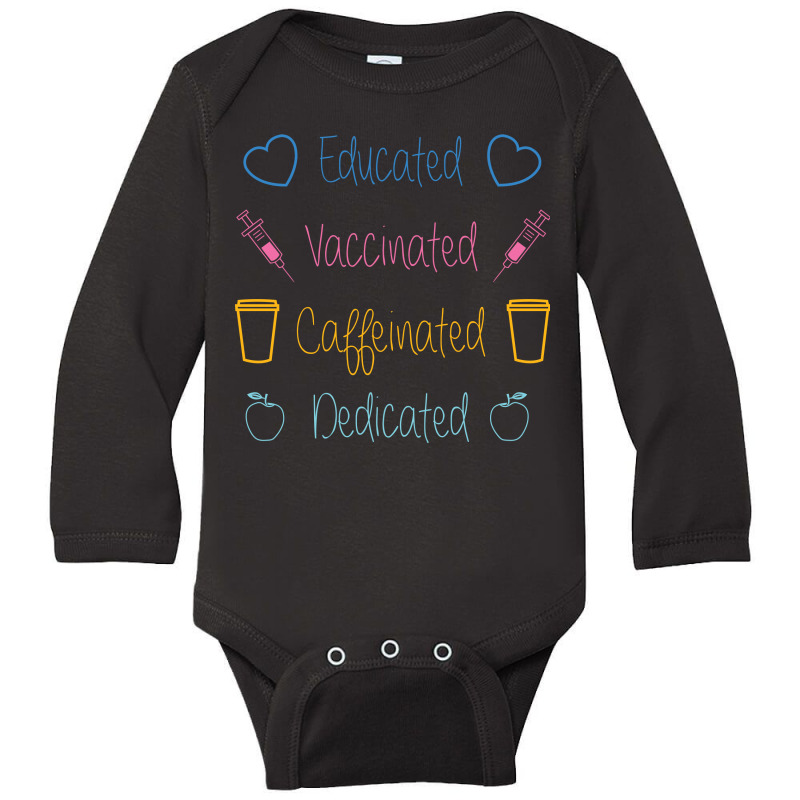 Peace Love And A Vaccine Long Sleeve Baby Bodysuit by Parody Quote Design | Artistshot