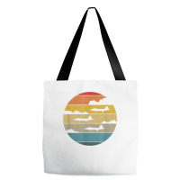 F 22 Raptor Silhouette Retro Sunset Airplanes In Clouds F22 T Shirt Tote Bags | Artistshot