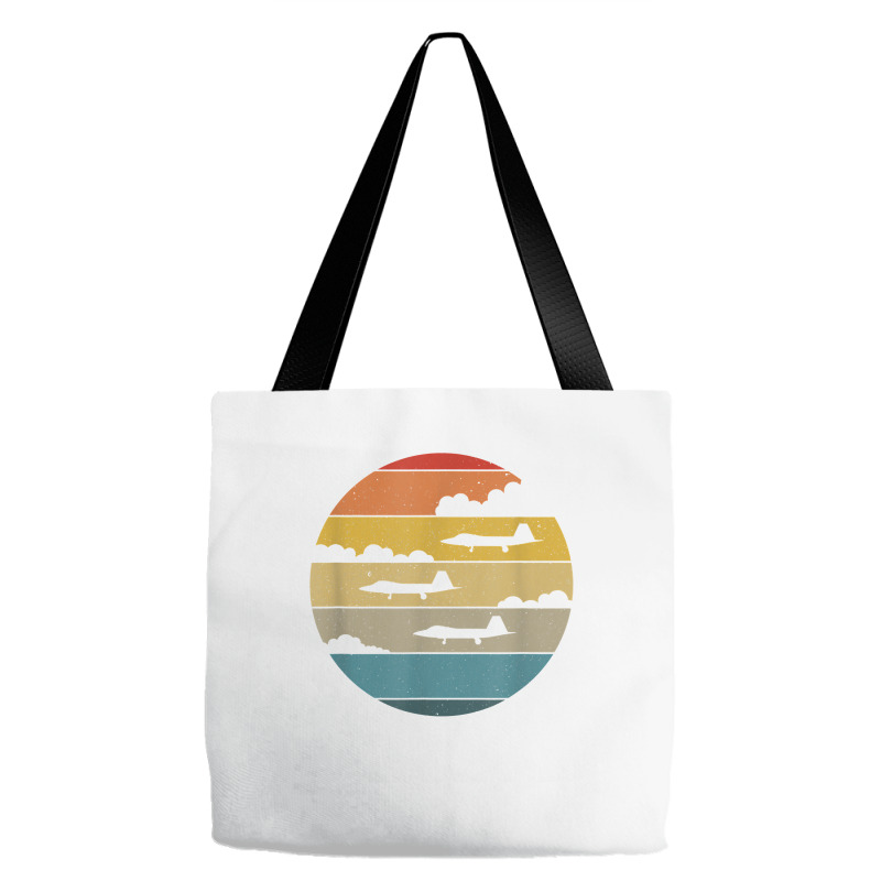 F 22 Raptor Silhouette Retro Sunset Airplanes In Clouds F22 T Shirt Tote Bags | Artistshot