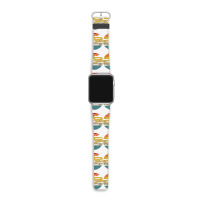 F 22 Raptor Silhouette Retro Sunset Airplanes In Clouds F22 T Shirt Apple Watch Band | Artistshot