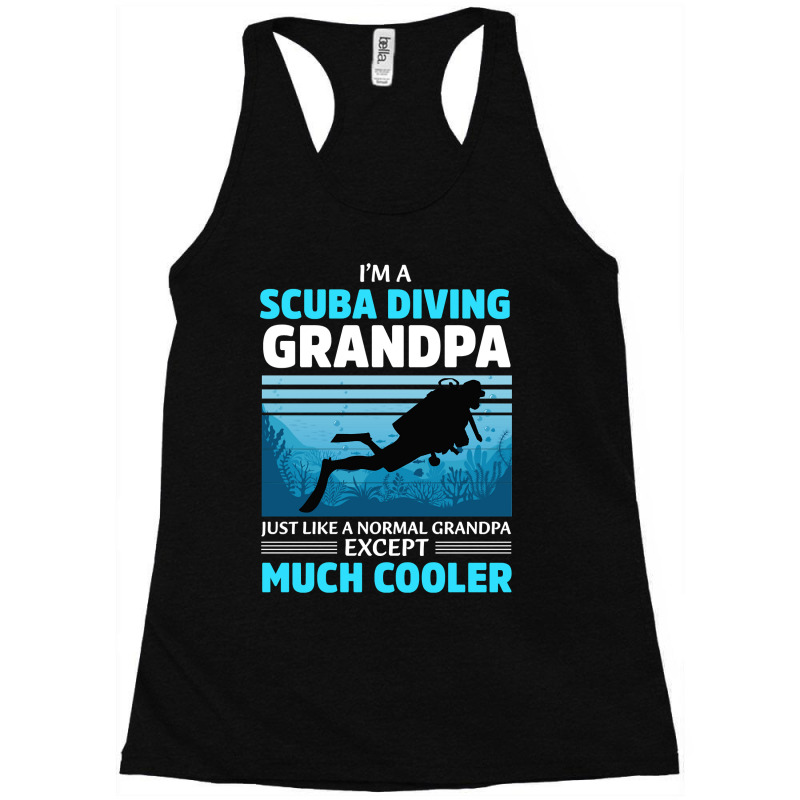 Diver Scuba Im A Scuba Diving Grandpa 327 Diving Deeper Racerback Tank by Jeanette | Artistshot