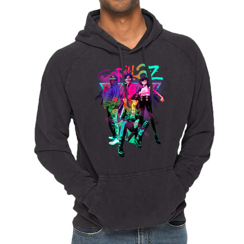 #gorillaz Punk Vintage Hoodie | Artistshot