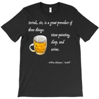 Mens Shakespeare Geek Macbeth Beer Quote T Shirt T-shirt | Artistshot