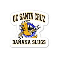 Custom Uc Santa Banana Slugs Sticker By Wuzztees Artistshot