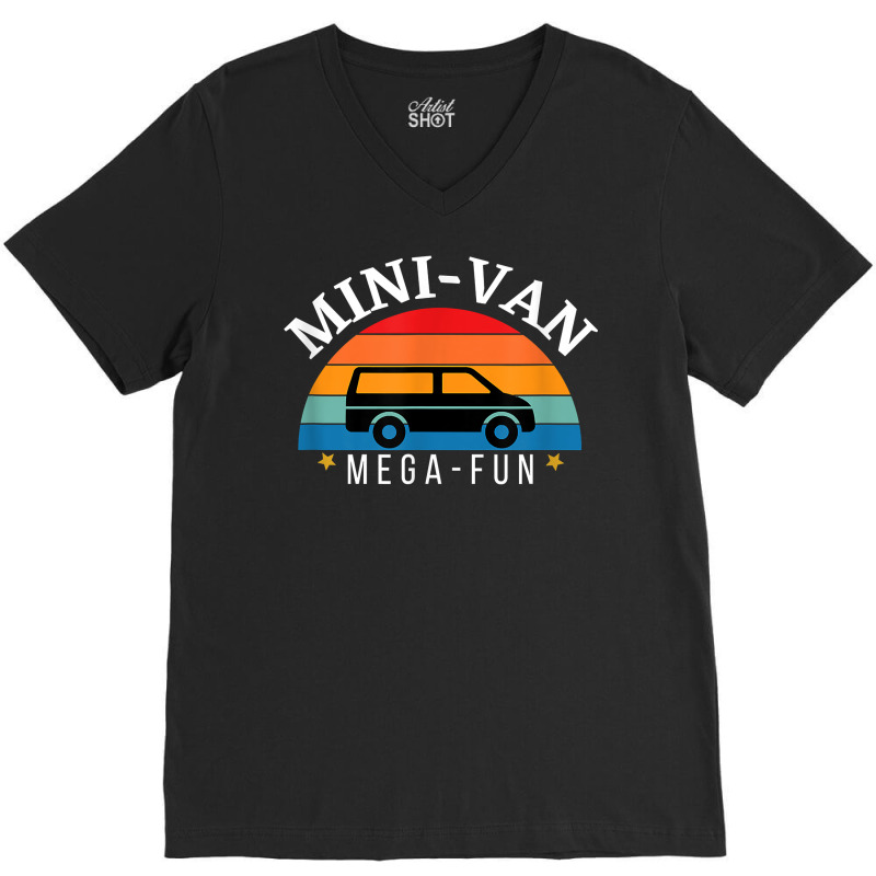 Mini Van Mega Fun T Shirt V-Neck Tee by SchonbergerKamile | Artistshot