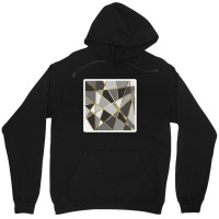 Chic Gold Brushstrokes On Island Paradise Blue 24183434 Unisex Hoodie | Artistshot