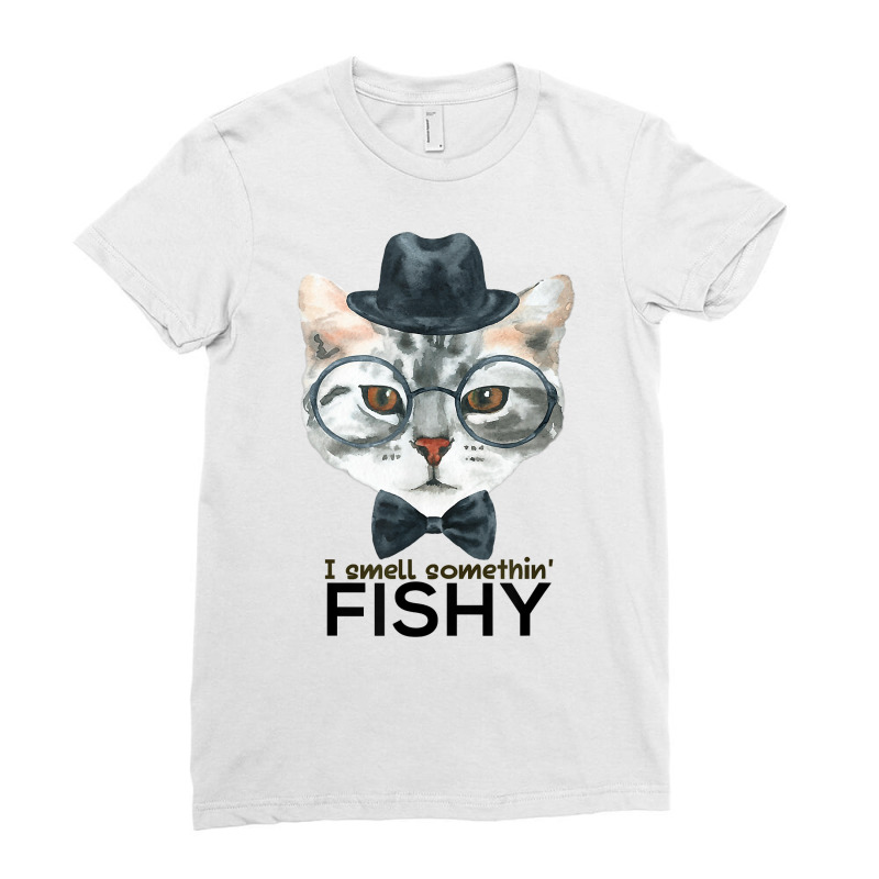 Cat T Shirt Private Detective Ladies Fitted T-Shirt by MoczoTenleigh | Artistshot